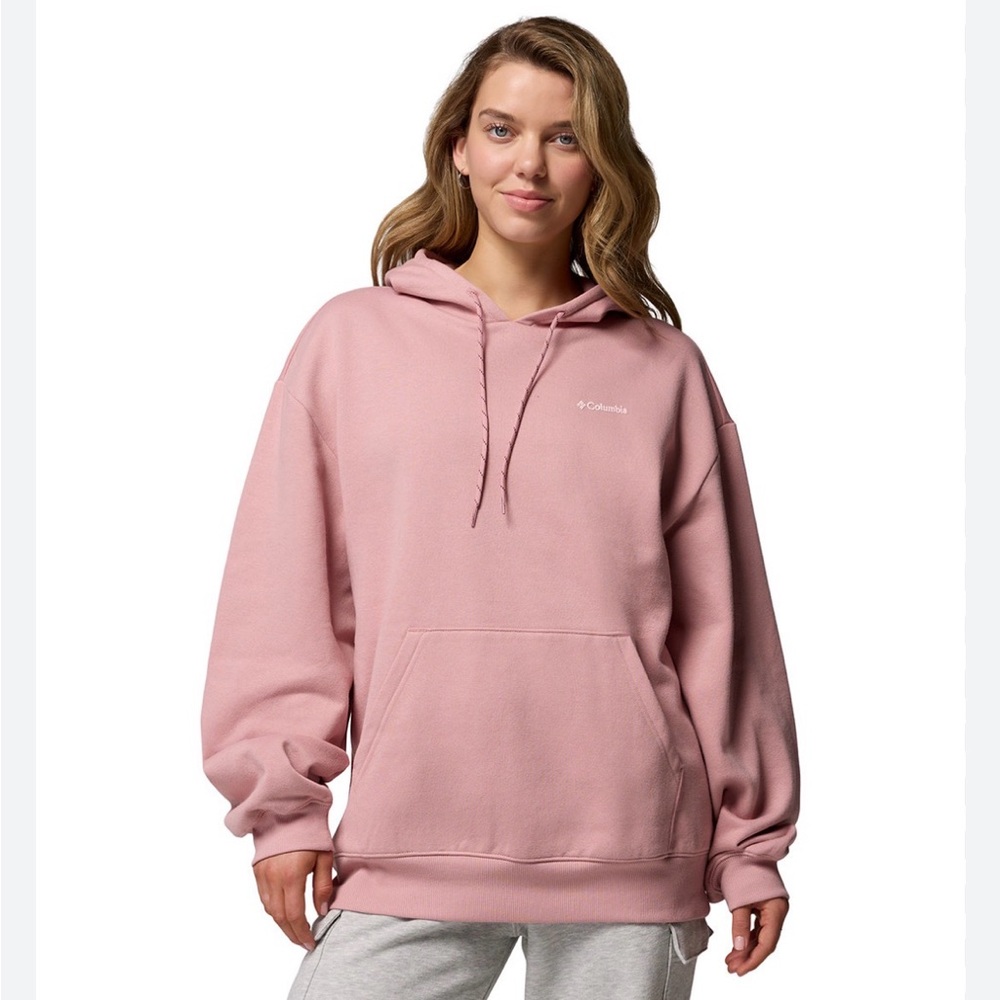 Columbia Women’s XL Aldermore Hoodie Pink Front Pocket New MSRP $79.